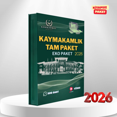 Kaymakamlık Geniş Kapsamlı Uzaktan Eğitim Seti | 2026 Sınavına Özel – Tam Dolu Tüm Dersler Paket + Rehberlik